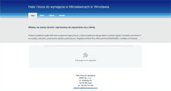 Desktop Screenshot of haledowynajecia.pl